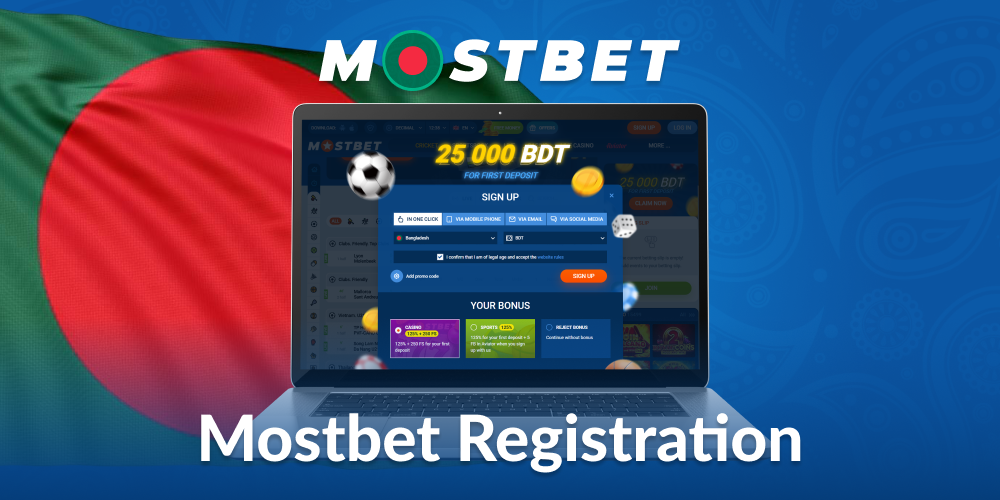 Create an account at Mostbet Bangladesh