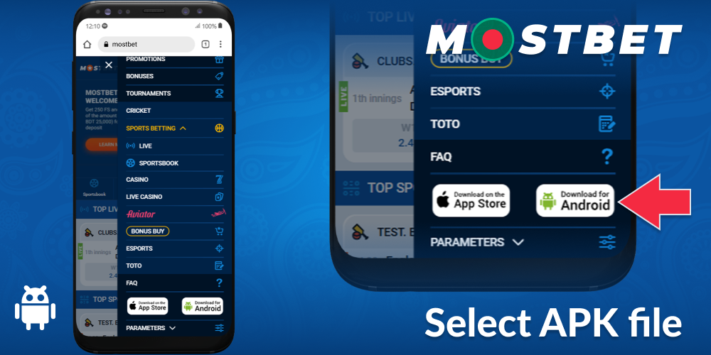 Find the Mostbet BD download link