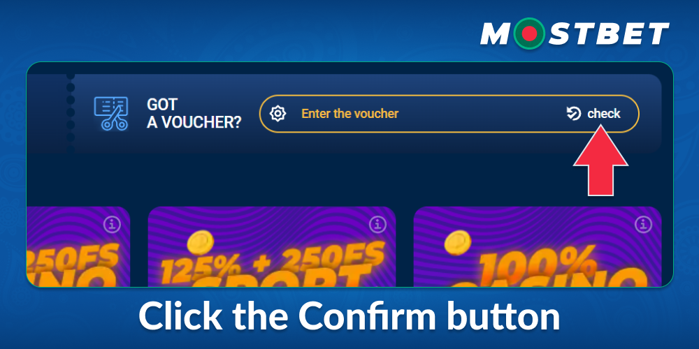 Confirm Promo Code at Mostbet BD